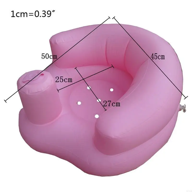 Q22D المحمولة تعلم الطفل لمقعد كرسي حمام قابل للنفخ PVC أريكة دش البراز ل #6