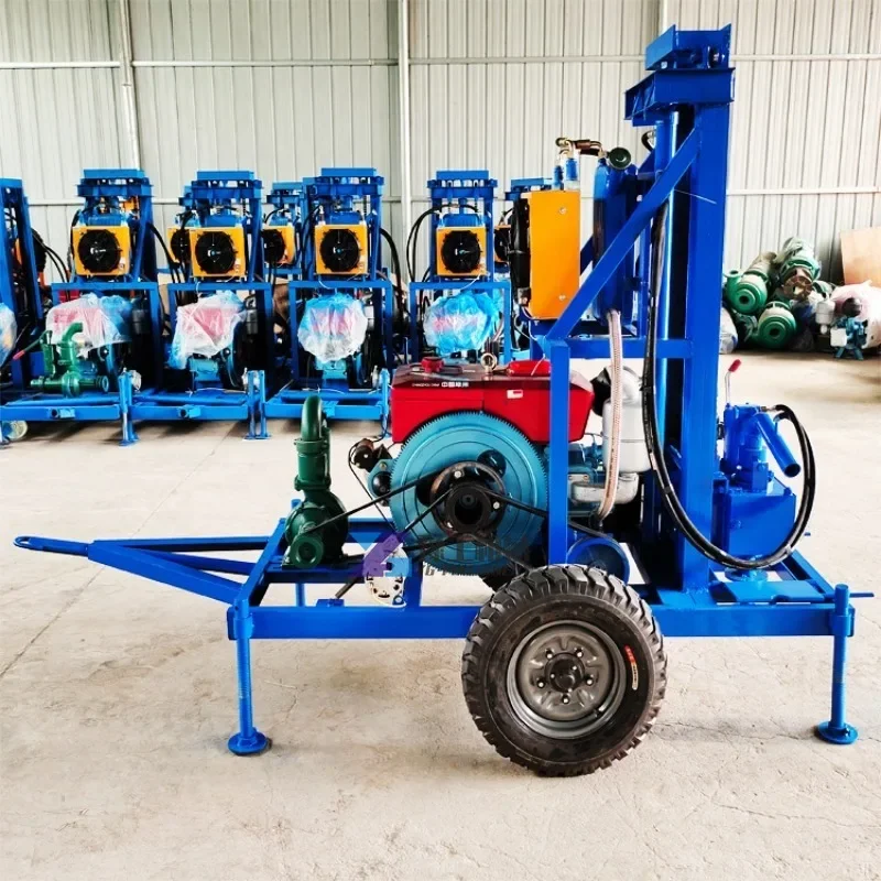 

100m Hydraulic Borehole Drilling Machine Geotechnical Investigation Drill Rig Small Portable Water Well Drilling Rig