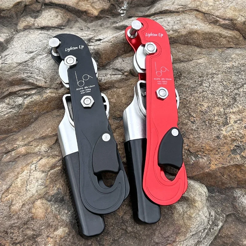 

Professional Outdoor Rock Climbing Descent Device STOP Handle-Control Abseiling Device Downhill Descender Rappelling