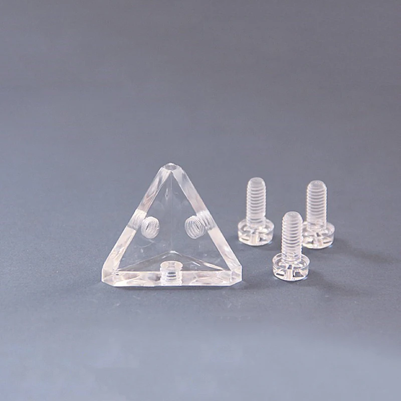 200 قطعة الأقواس الزاوية الشفافة الاكريليك الزاوية اليمنى المشتركة بين قوسين رموز الزاوية مقاطع بلاستيكية 3-الوجهين الموضوع ربط بين قوسين #2