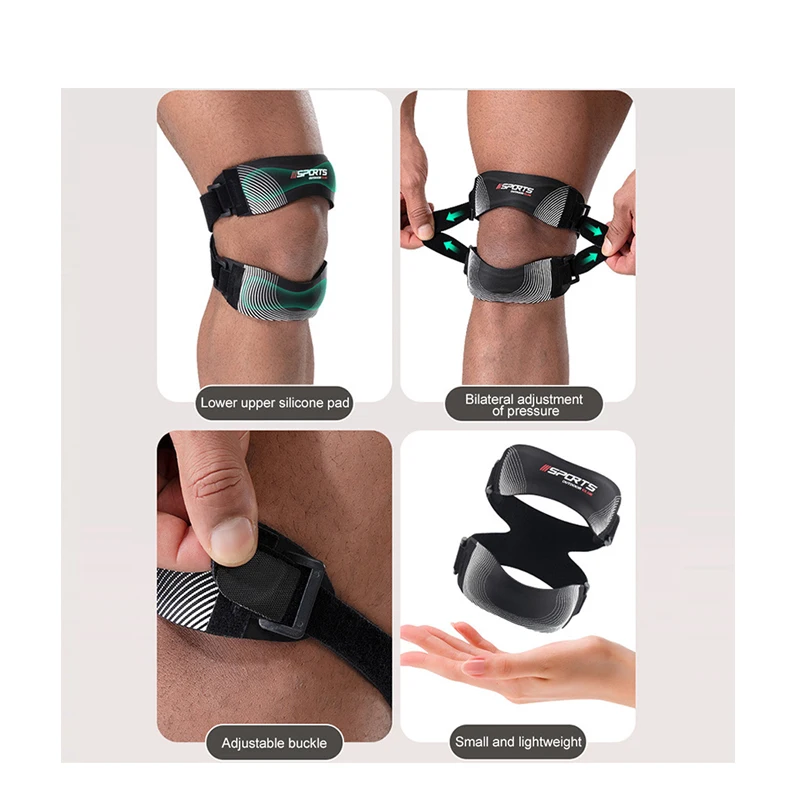 1pcs Adjustable Patella Knee Strap,Knee Joint Pain Prevention Relief Knee Brace,Patella Stabilizer Support for Running Sports