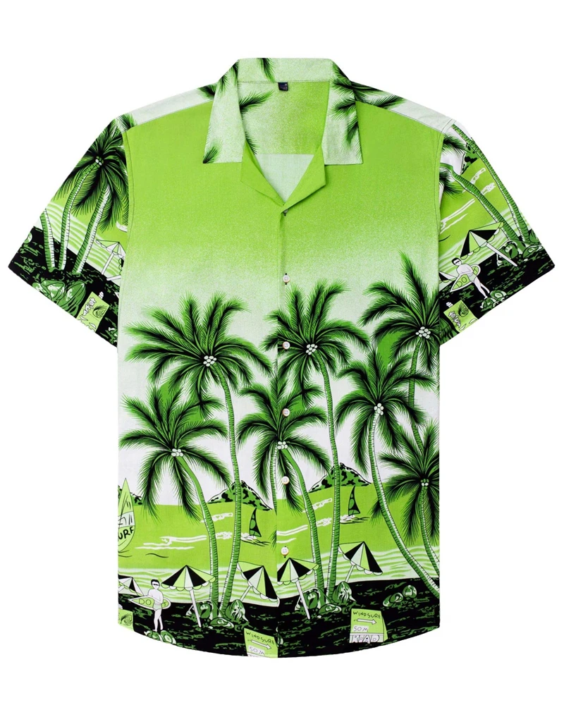 New Coconut Shirt Men Summer Clothing 3d Graphics Apparel 5xl Streetwear Oversized Short Sleeve Tops Casual For Male Shirts 2023