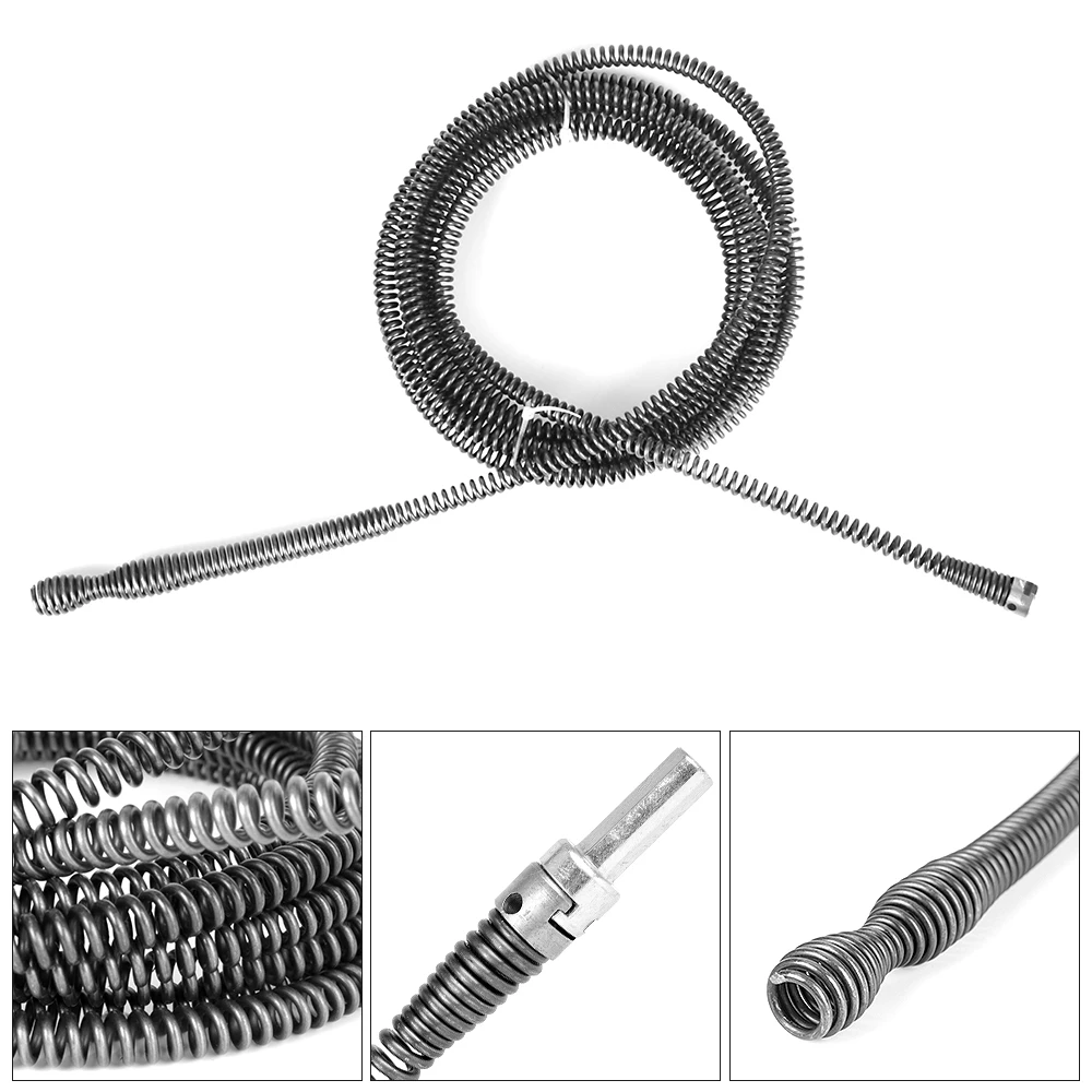 Extension Spring Multifunctional Spring Pipe Dredging Tools Household for Kitchen Sink Drain Snake Cleaner Clog Cleaning Tool