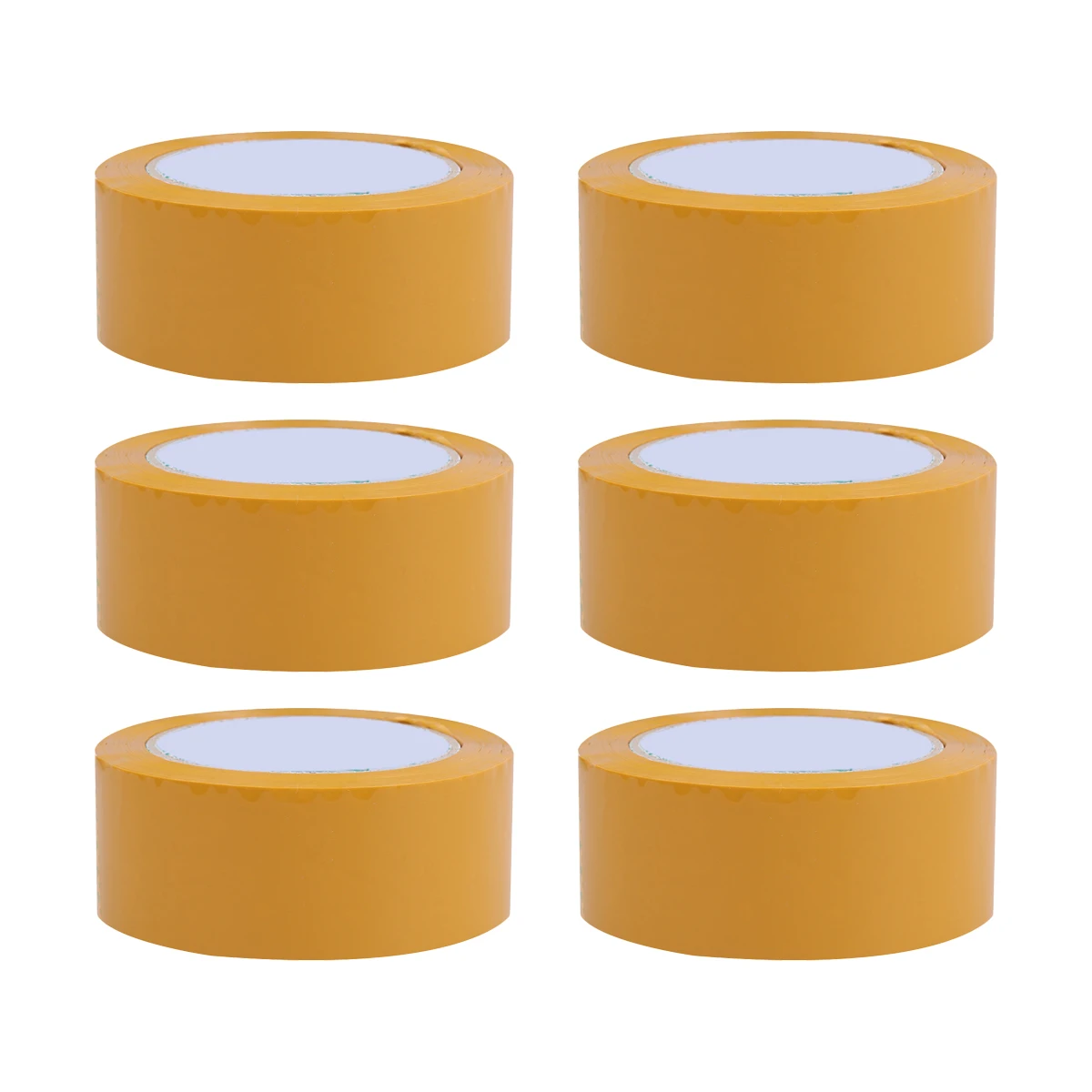 

6pcs 6 Rolls Paper Tape Packaging Case Packing Tape Adhesive Box Case Office Eco Friendly Strong Hold Storage