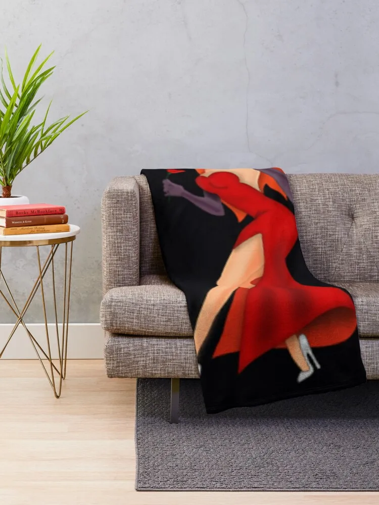 Jessica rabbit \t \t Throw Blanket Cute Plaid Retros Flannels Blankets