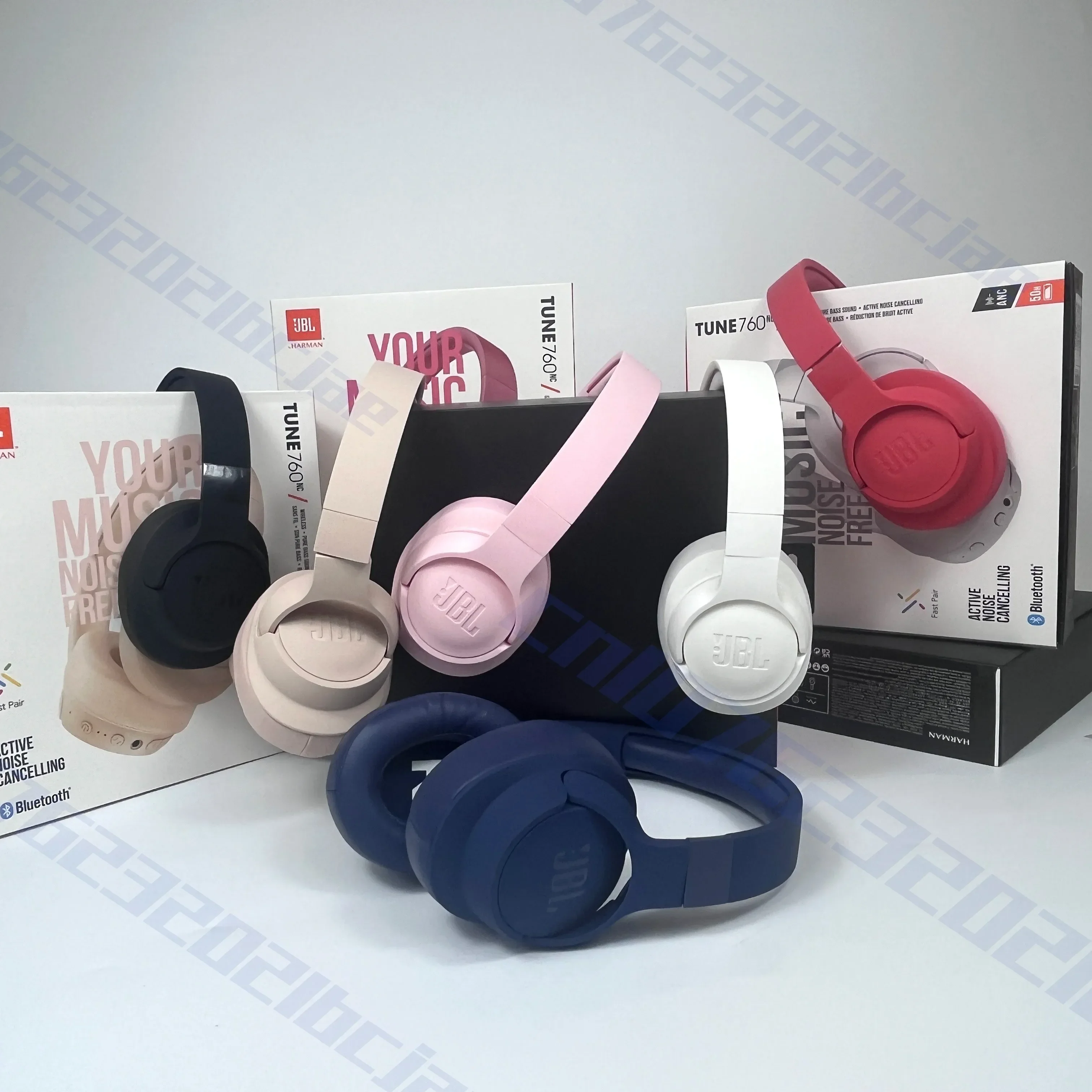 JBL Tune 760NC auriculares inalámbricos plegables, cascos deportivos con cancelación activa de ruido, originales