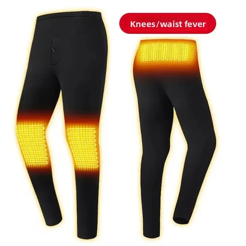 

Брюки с USB-подогревом для мужчин и женщин, термобелье с умным подогревом, брюки с подогревом на хлопковой флисовой подкладке, электрические зимние теплые брюки