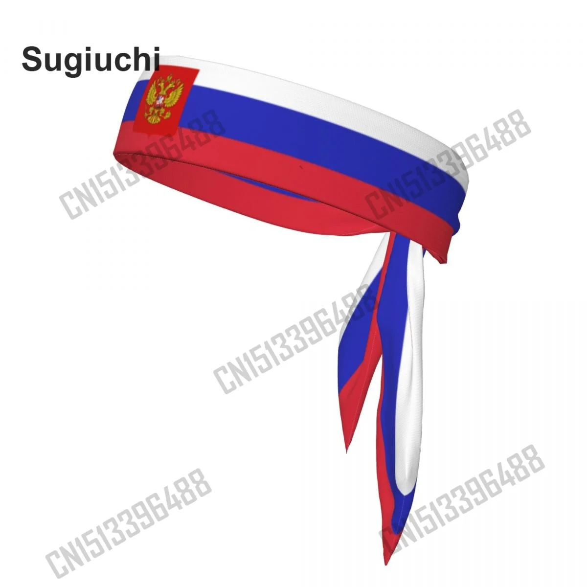

Russia Tie Headband for Men Women Adjustable Sports Sweatband Head Ties for Yoga Soccer Running Basketball Cycling