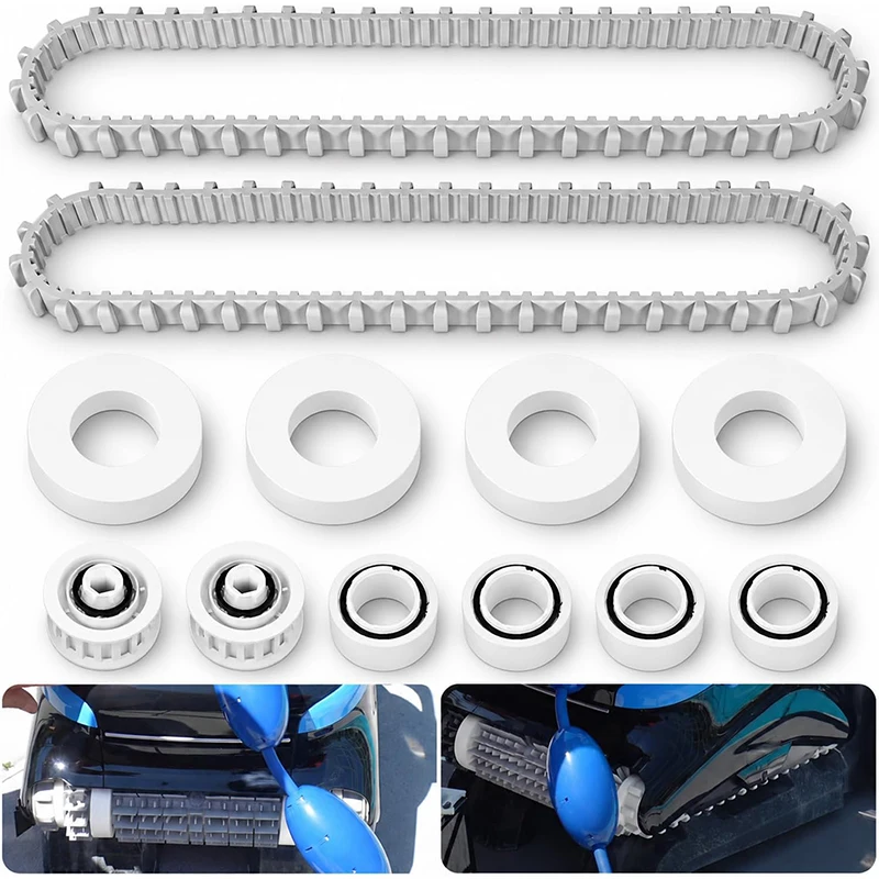 Tune-up Kit for Maytronics Dolphin Nautilus CC Plus Robotic Pool Cleaner Includes Climbing Rings, Timing Tracks, Guide Wheels