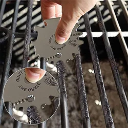 Portable Metal BBQ Grills Grate Cleaner Cleaning Barbecue Scraper Scrubber Tool Grill Cleaning Barbecue Cleaning Grill Scraper