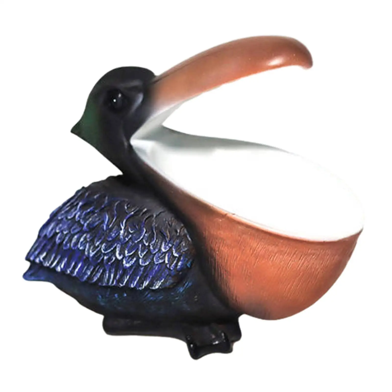 Pelican Figurine Animal Sculpture Nordic Decorative Modern Candy Dish Desk Storage Tray for Bookshelf Office Entrance Decor