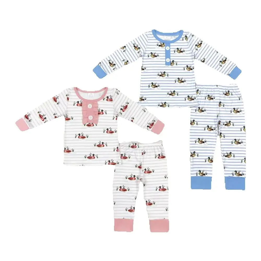 

Children Hunting Ducks Shirt Pants Sibling Pajamas Clothes Sets