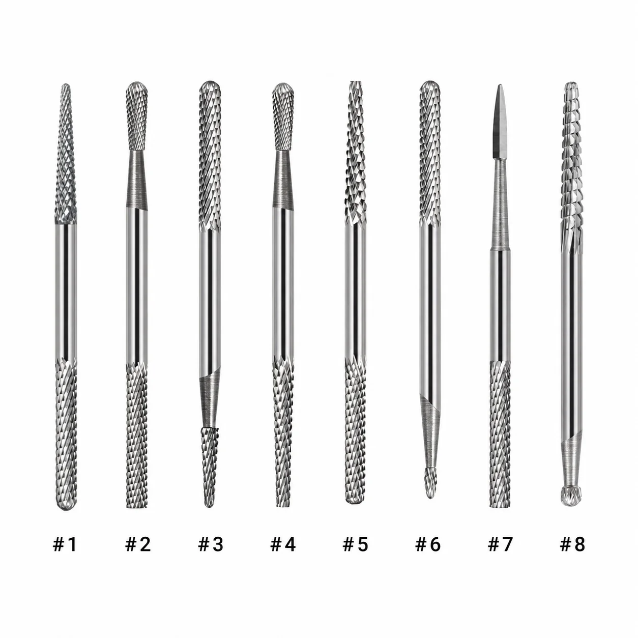 1 Stück Doppelseitiger Wolframkarbid-Nagelbohrer Multifunktionaler Nagelbohrer für Nagelformung, Gel-Entfernung & Nagelhautreinigung
