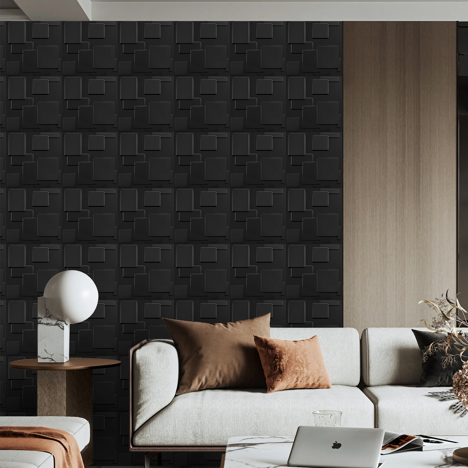 12/20/30 Pack 3D Wall Panels for Interior Wall Decor, Wall Covering Panles for Living Room, Gaming Room, TV Background