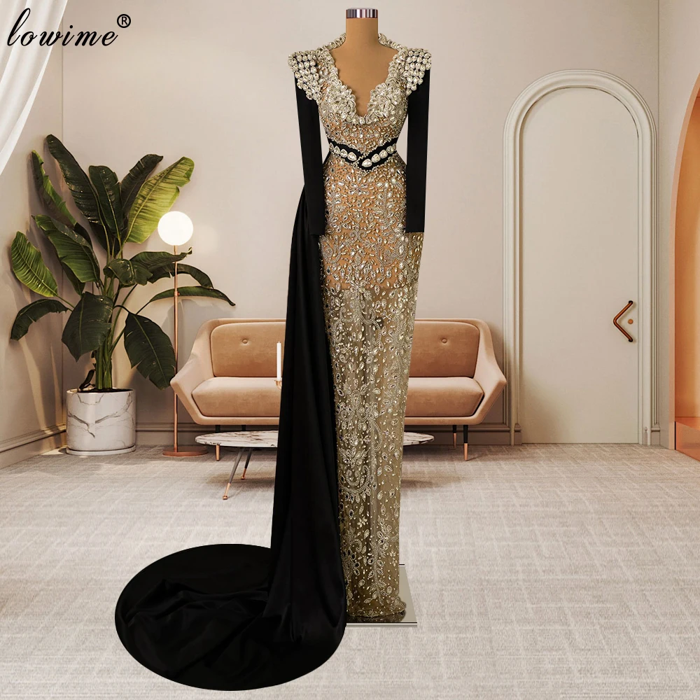 3 Designs Vintage Evening Dresses Mermaid Long Sleeves Special Occasion Dresses Robes De Soirée Red Carpet Runway Dresses