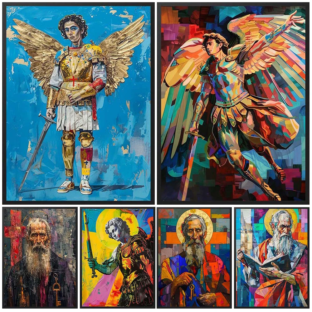 Religion Graffiti Jesus Missionary Believer Posters Wall Pictures For Church Room Poster Wall Art Canvas Painting Unframed