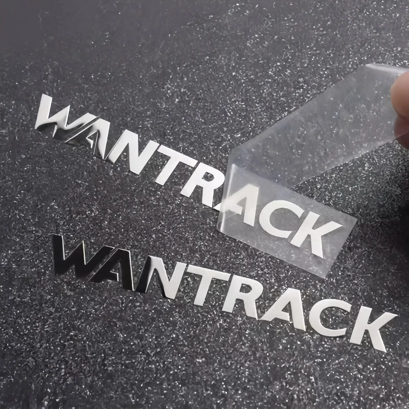 

100pcs Stickers Custom 3D UV Transfer Stickers Metal Gold Silver Holographic Logo Sticker Cups Personalized Wedding Name Labels