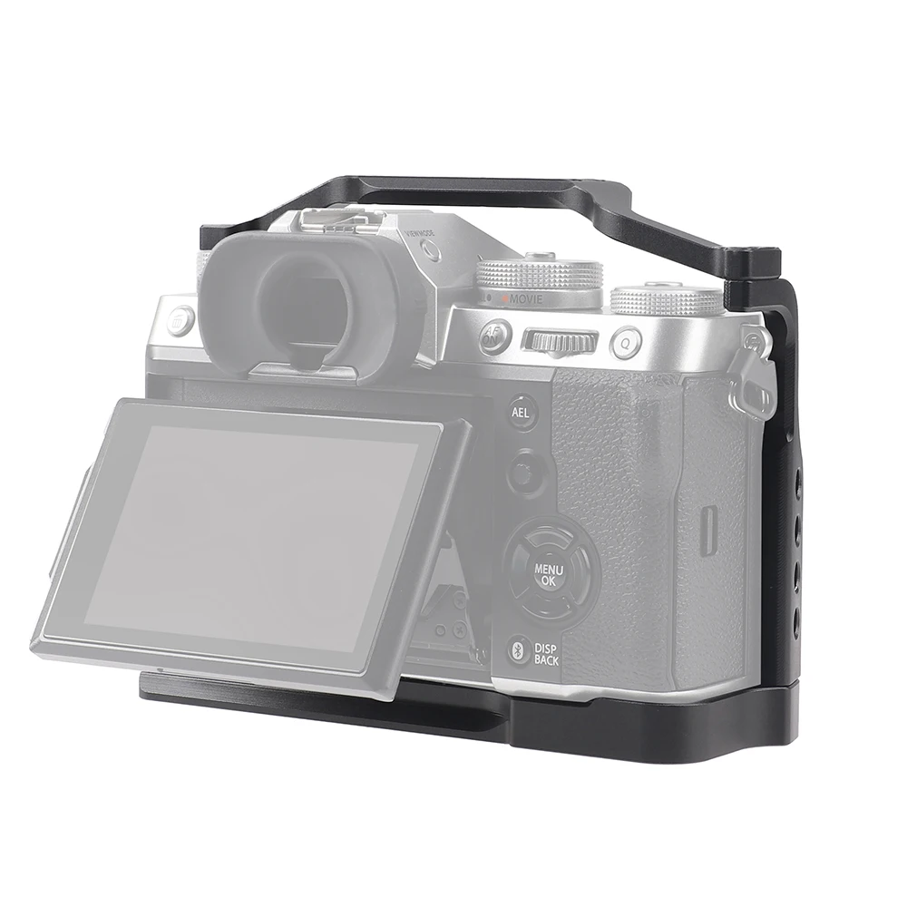 Camera Cage Kit Aluminium For Fuji X-T5 Photography Expansion Frame X-T5 Vertical Shooting L-shaped Plate Camera Accessories