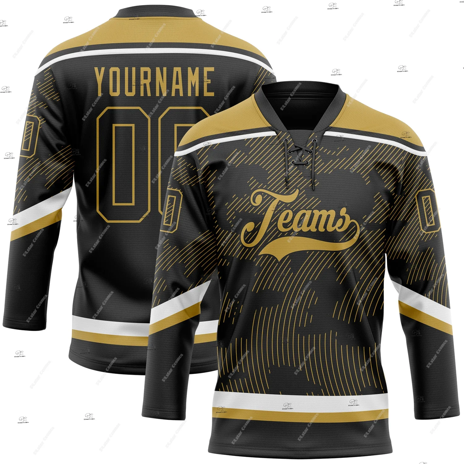 Custom Name Team Group Clothing Gradient Retro Vintage Lace Hockey Jersey Shirts 3DPrint Unisex Harajuku Casual Funny Pullover X view 6