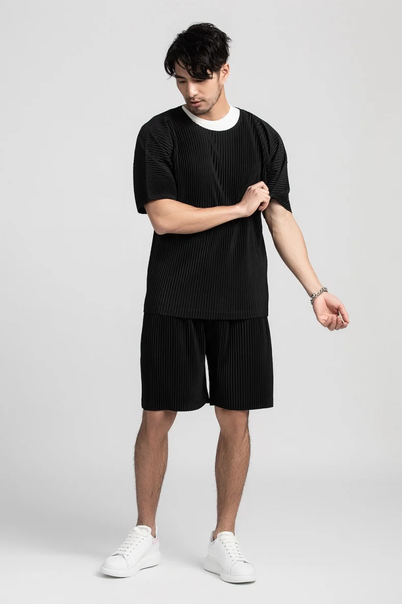 

Летний повседневный свободный тонкий комплект мужской одежды ort Sve в сложенном виде orts teksto ежедневный матч японский Sle полиэфирное волокно