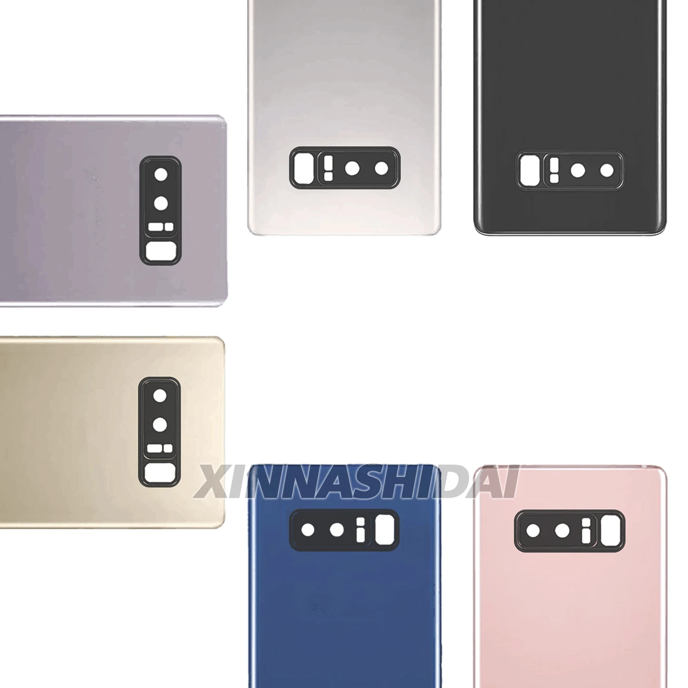 For Samsung Galaxy Note 8 Glass SM-N950 Back Battery Cover Rear Door Glass Panel Battery Housing CaseReplacement