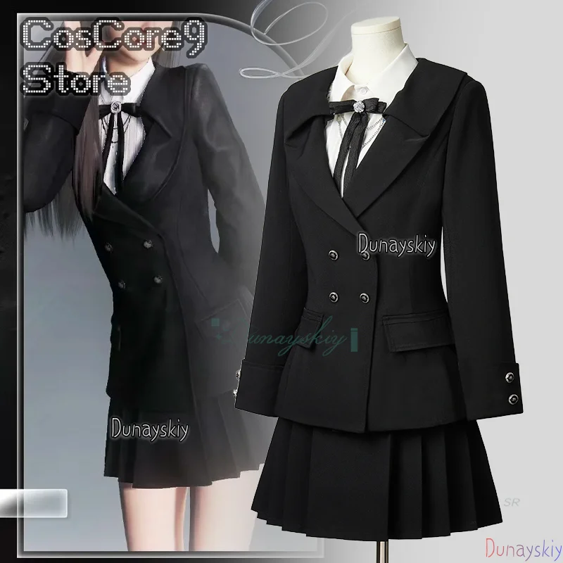 

Костюм для косплея «Героини» Encounter, красочные мечты, черная школьная форма, юбка, платье «Любовь и глубокий космический костюм, Хэллоуин, карнавал