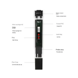 Water Hardness Instrument  TDS Tester Meter Aquarium Pool Water Quality Purity Testing Pen