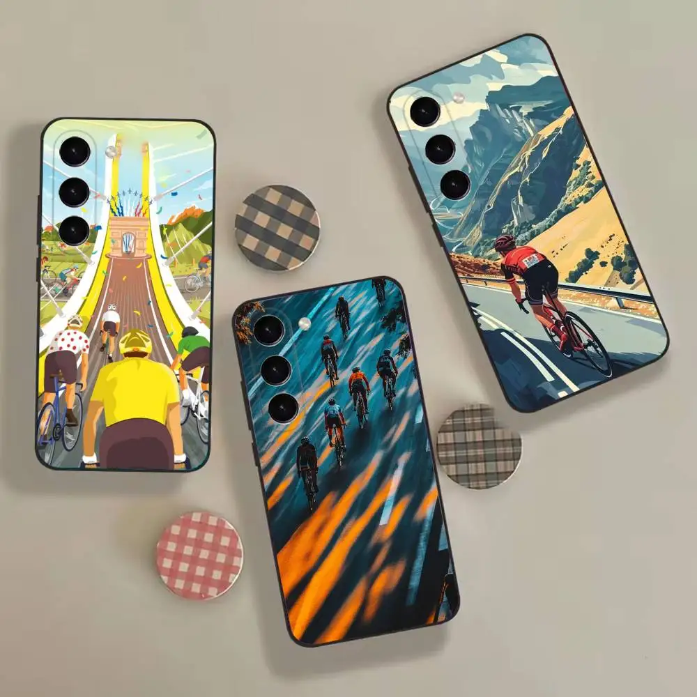 T-Tour De France Bicycle Exercise Fashion Phone Case For Samsung Galaxy A52 42 32 22 12 02S 72 73 51 41 31 21S coque  Cover