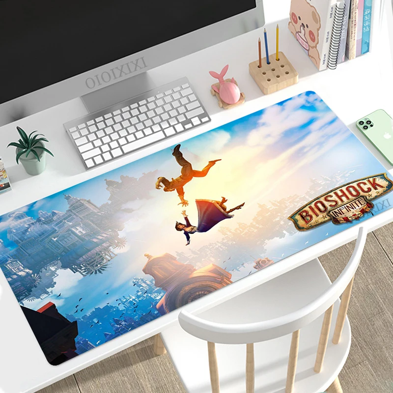 Bioshock-Non-Slip Borracha Natural Gaming Mouse Pad, XL Computador Em Casa Mousepad, Playmat Escritório, Tapete, Novo, XXL