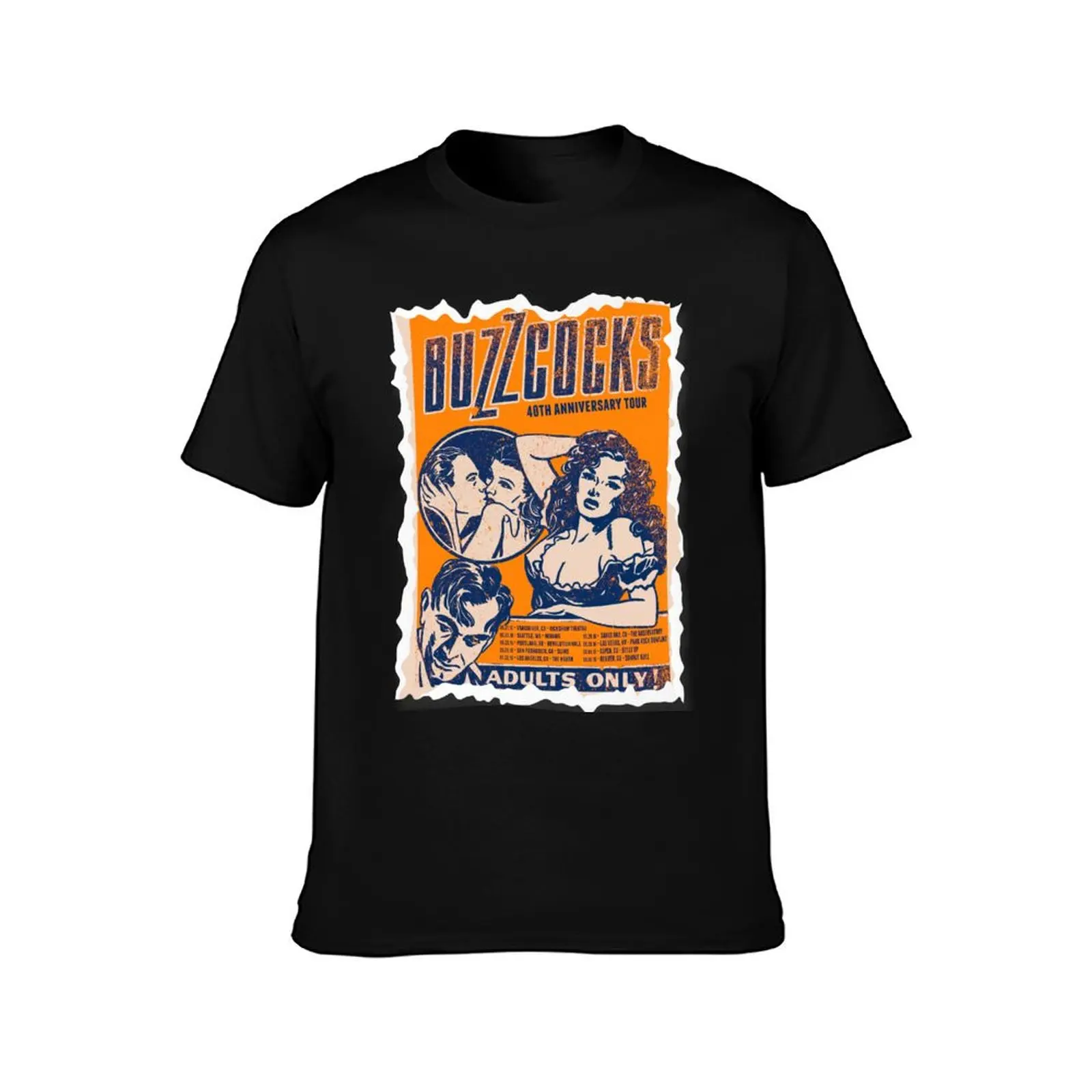 Racerback Buzzcocks T-Shirt Summer Casual Cotton Tee Oversized Streetwear Tops Vintage Graphic Print Loose Fit Short Sleeve