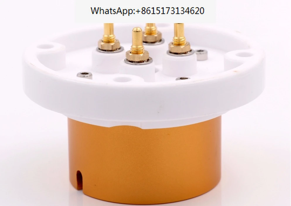 

EIZZ High Quality 4pin Jumbo Ceramic Tube Socket FU-5 810 211 805 845 Valve Tube Base Hifi Audio Vintage Tube Amplifier DIY 1PC