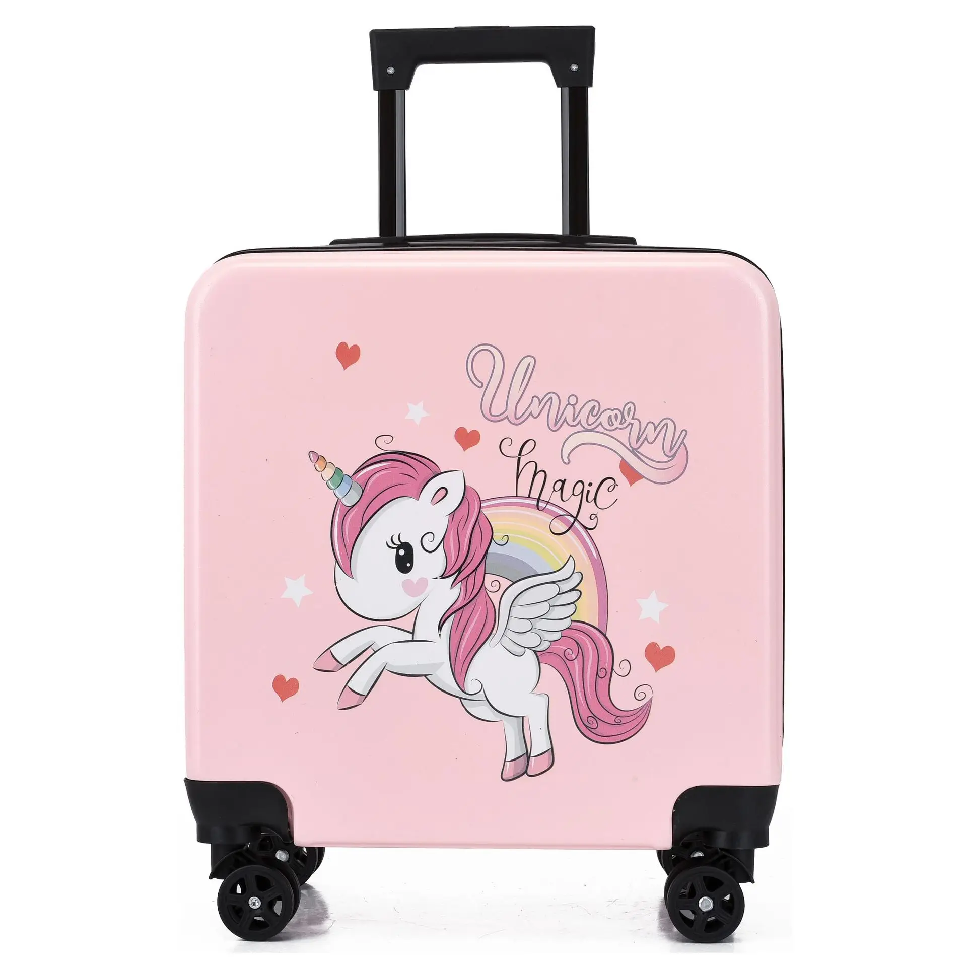 

20 Inch Cartoon Cute Children's Travel Suitcase On Wheels Kids Carry On Luggage Boarding Case For Boys And Girls Free Shipping