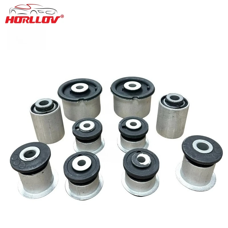

10 PCS Kit Front Control Arm Bushing for Porsche Cayenne Q7 VW Touareg 2011-2017 7L0407182F 7L0407333A 7L0407183A 7P0407077