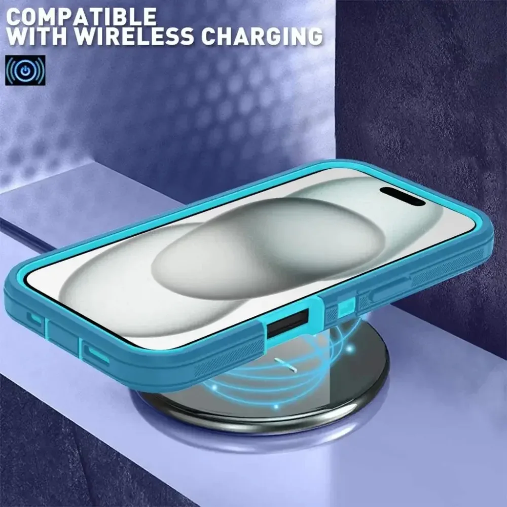 Rugged Ott Armor Shockproof Defender Phone Case for Iphone 17 16 15 14 13 12 11 Pro Max 16E Hard Drop Proof Back Cover Funda - náhled 5