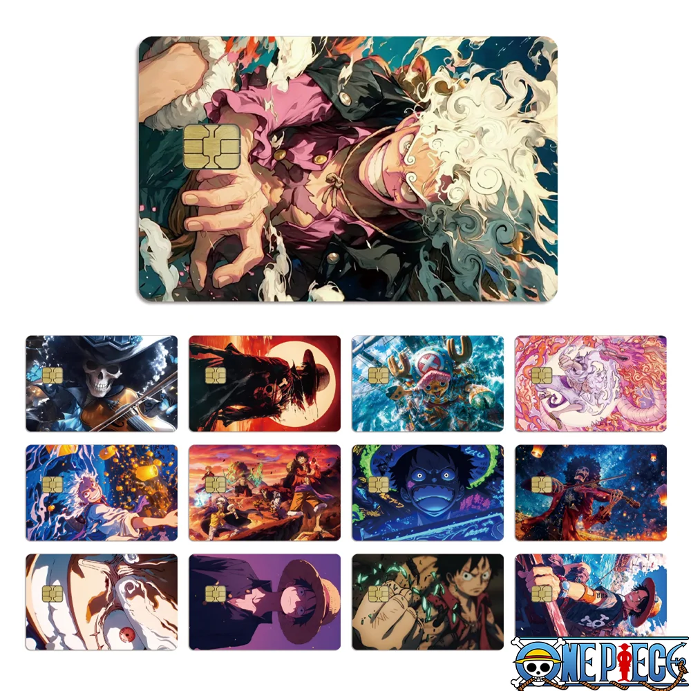 

Daboluo Anime Cartoon Series Luffy Skin Pvc Anime Credit Debt Bank Card One Piece Bus Card Front Film Sticker Star Chip