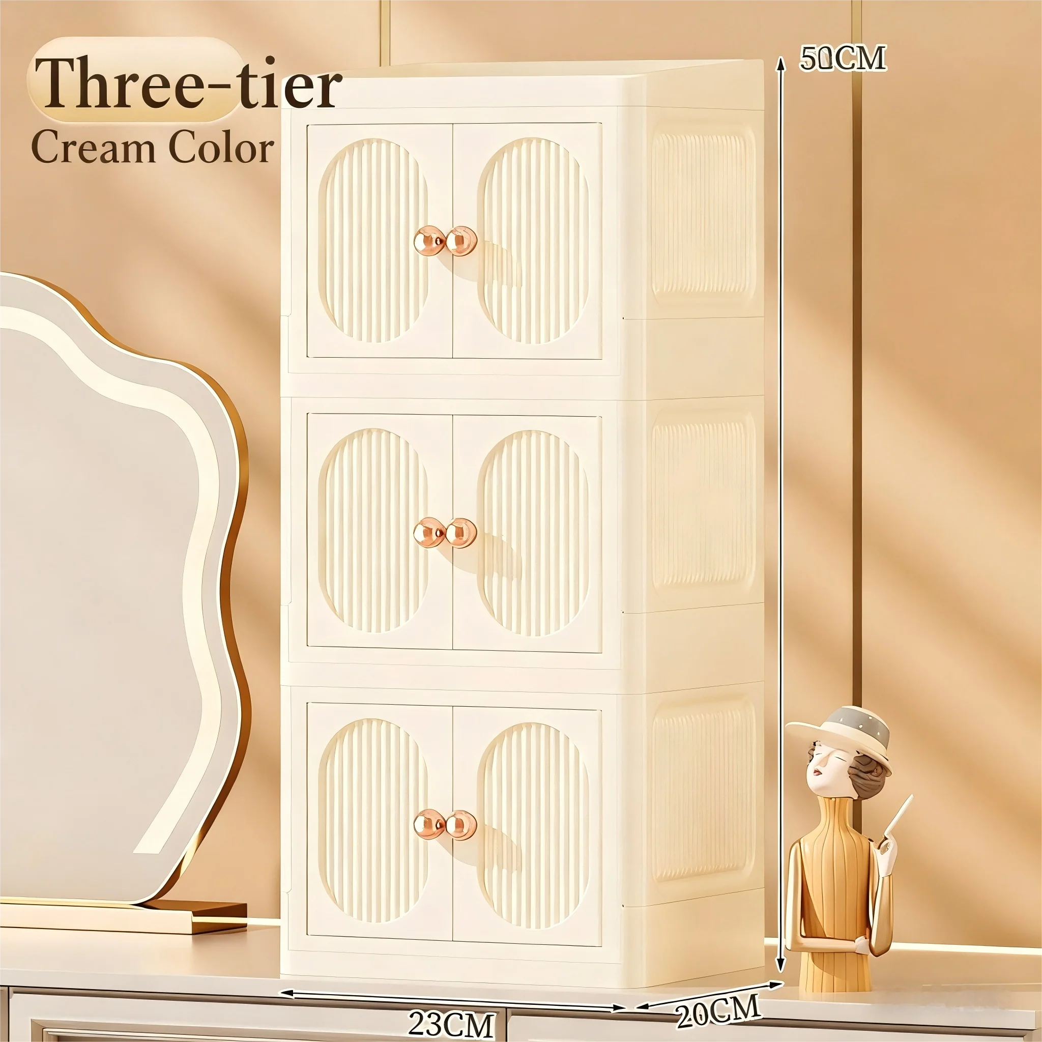 

Foldable Drawer-Style Makeup Box, Large-Capacity Organizer Ideal Gift for Halloween & Thanksgiving