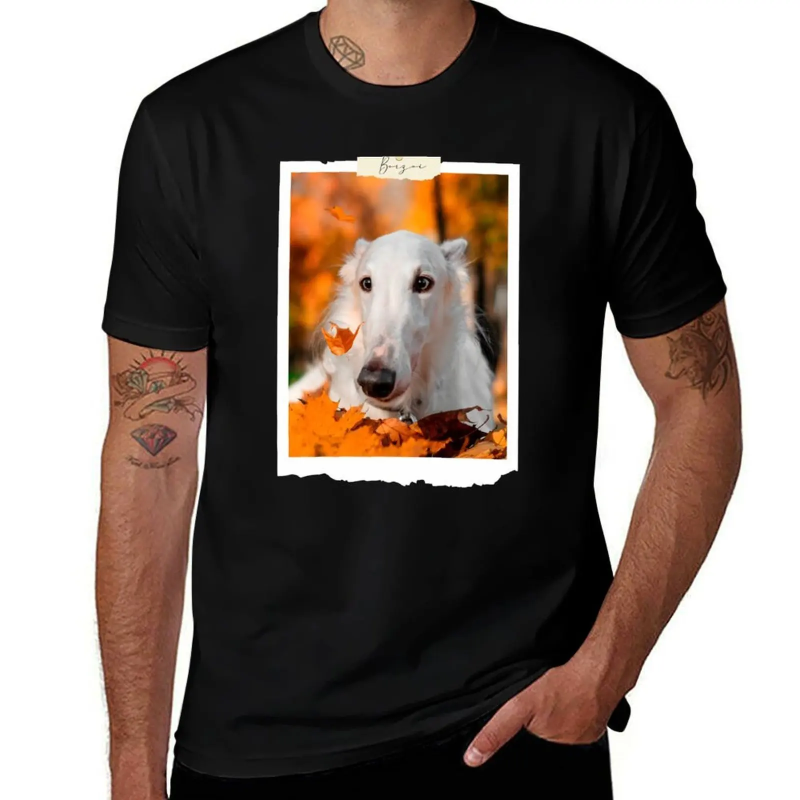 

shirt shirt T-Shirt cotton for shirts t for Photo man printed Borzoi t man man t