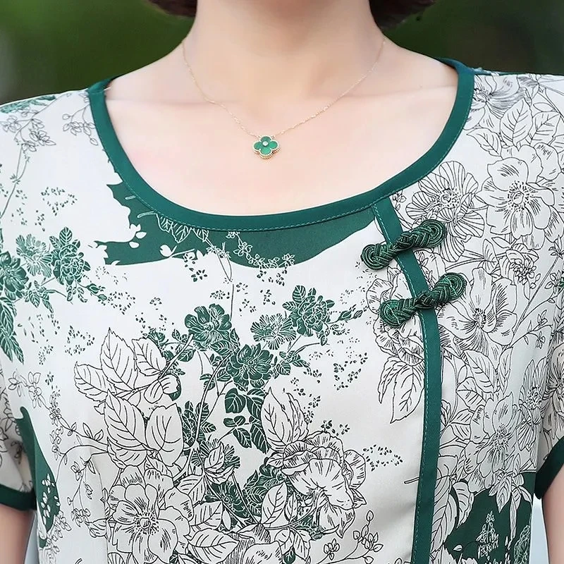 High Quality Summer Beach Boho Vintage Print Patchwork O Neck Dress Elegant Party Robe Designer Vestidos Fake Two Pieces Dresses