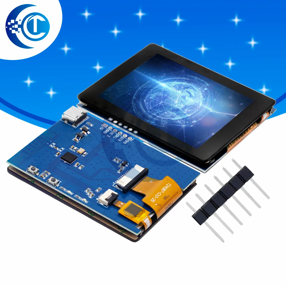 ESP32-C3 with 2.4-inch TFT LCD screen ST7789 small screen 240x320 display with touch color screen SPI for arduino