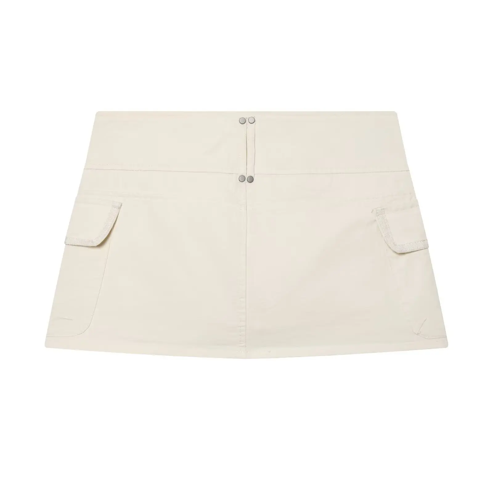 Fashionable  Casual Pocketed Skirt Pants Women's A-Line  Skirt Versatile Fashionable Ladies' Half Skirt