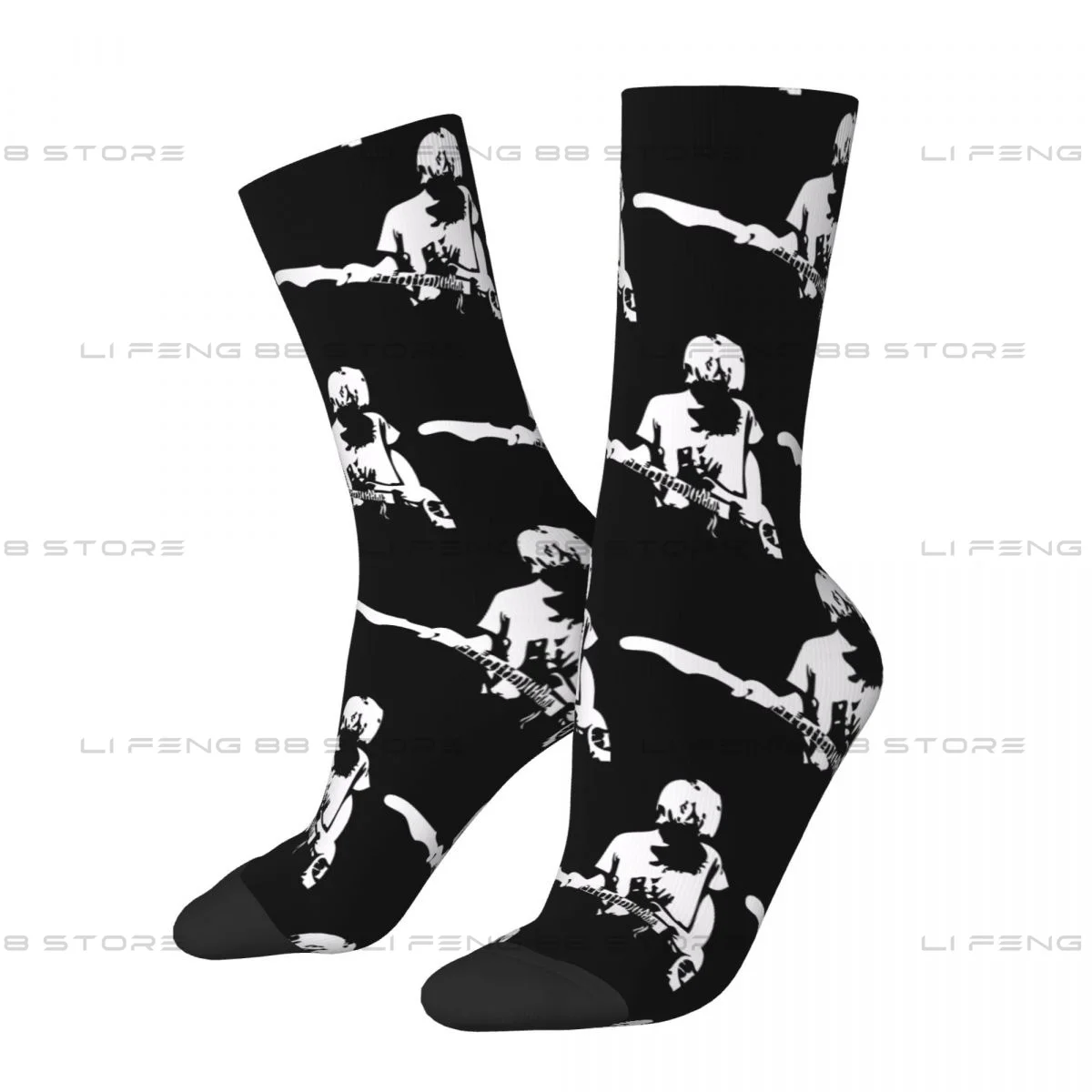 As You Are Kurt Cobain Guitar Unisex Winter Socks Running Happy Socks Street Style Crazy Sock