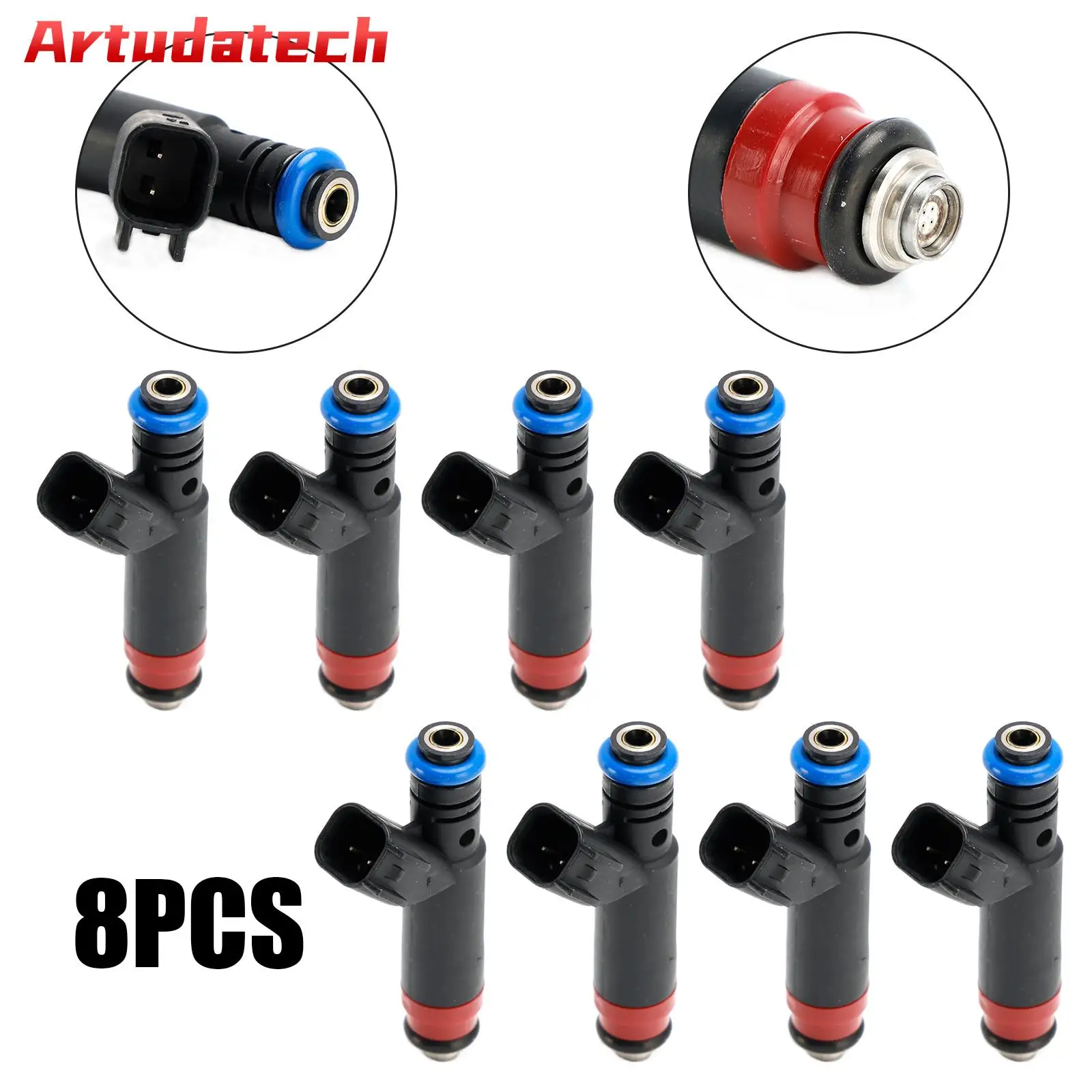 

Artudatech 8PCS Fuel Injectors 1L2E-D4A fit For Ford Explorer 02-04 Mercury Mountaineer 4.6L V8 Car Auto Parts