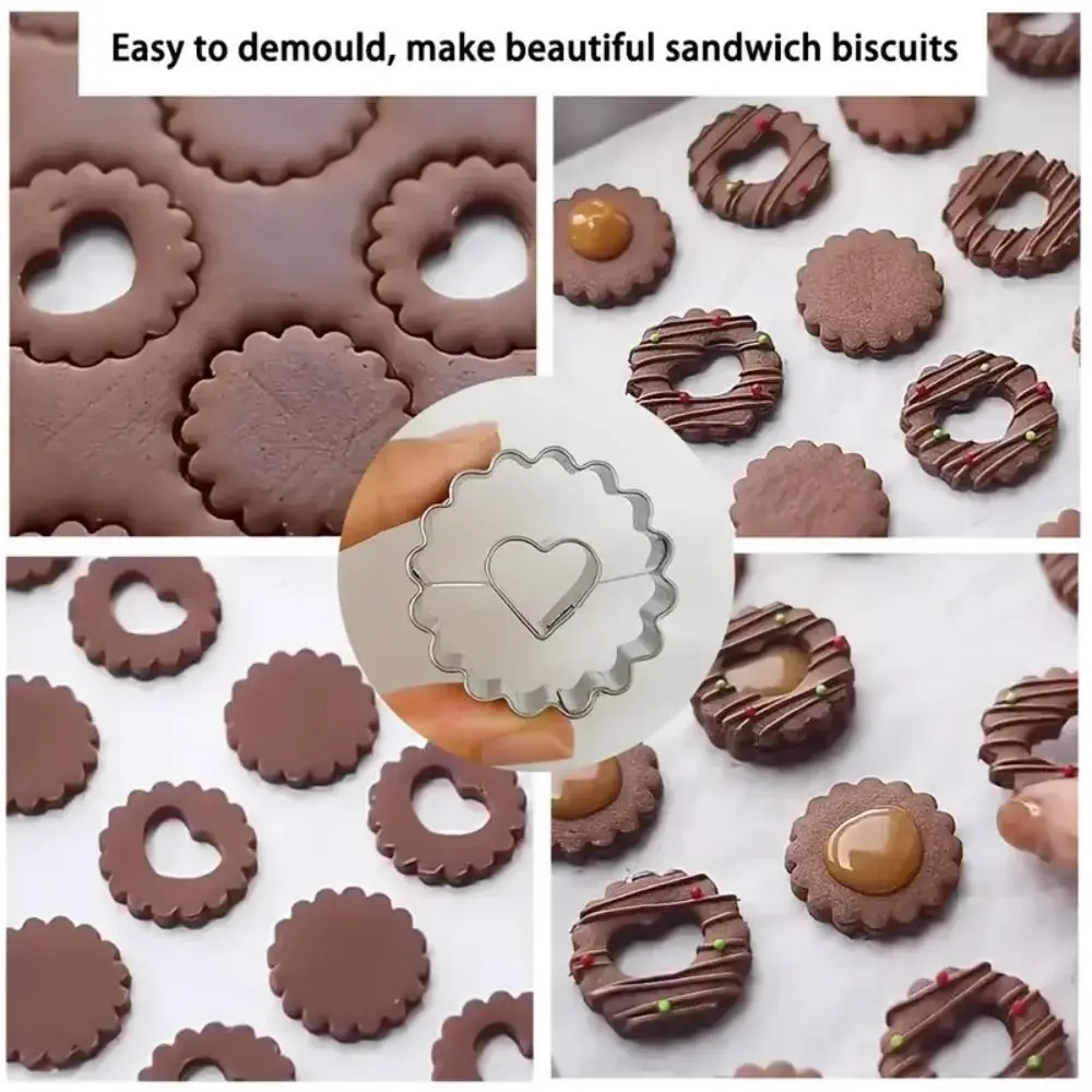 9pcs 304 Stainless Steel Christmas Cookie Cutters Xmas Tree Snowman Biscuit Baking Tools Gingerbread Man Pastry Mold