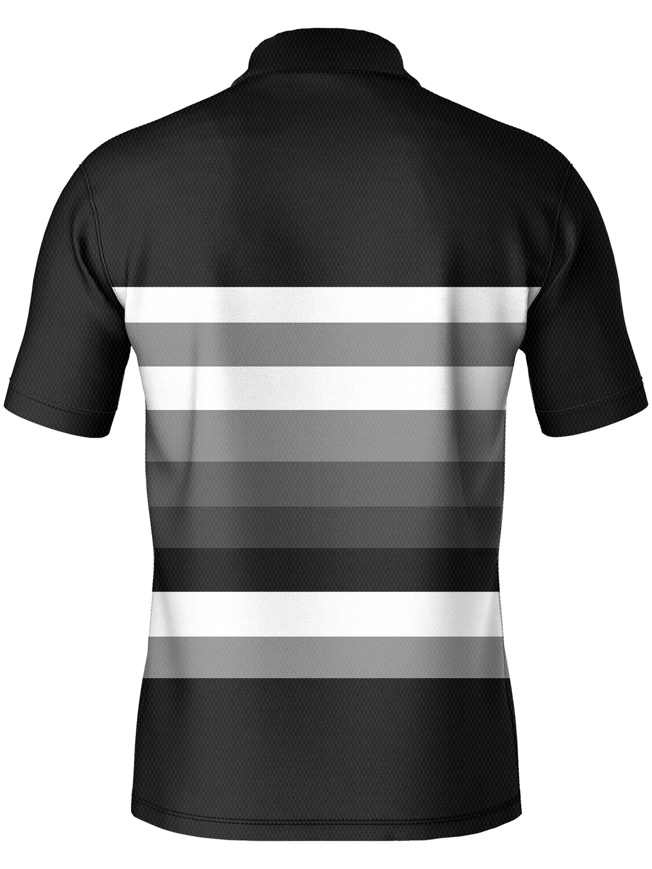 أزياء مخطط منقوشة الرجال Polos تي شيرت الصيف قصيرة الأكمام المطبوعة الشارع الاتجاه بولو #2