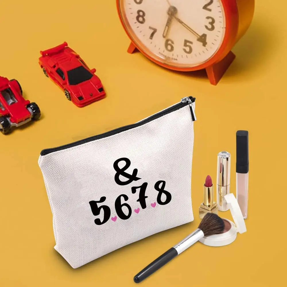 Personalized Canvas Makeup Bags Zipper Pouch Bags Pencil Case Blank for DIY Printing Craft Bags Cosmetic Pouch For Travel