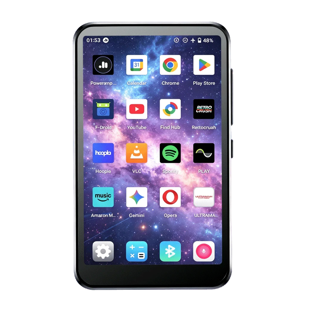 Reproductor MP3/MP4 Android con Pantalla IPS de 4 Pulgadas, 4G RAM+32G WiFi y Bluetooth, Reproductor de Video, Play Store, Spotify, Audible, Pandora Music