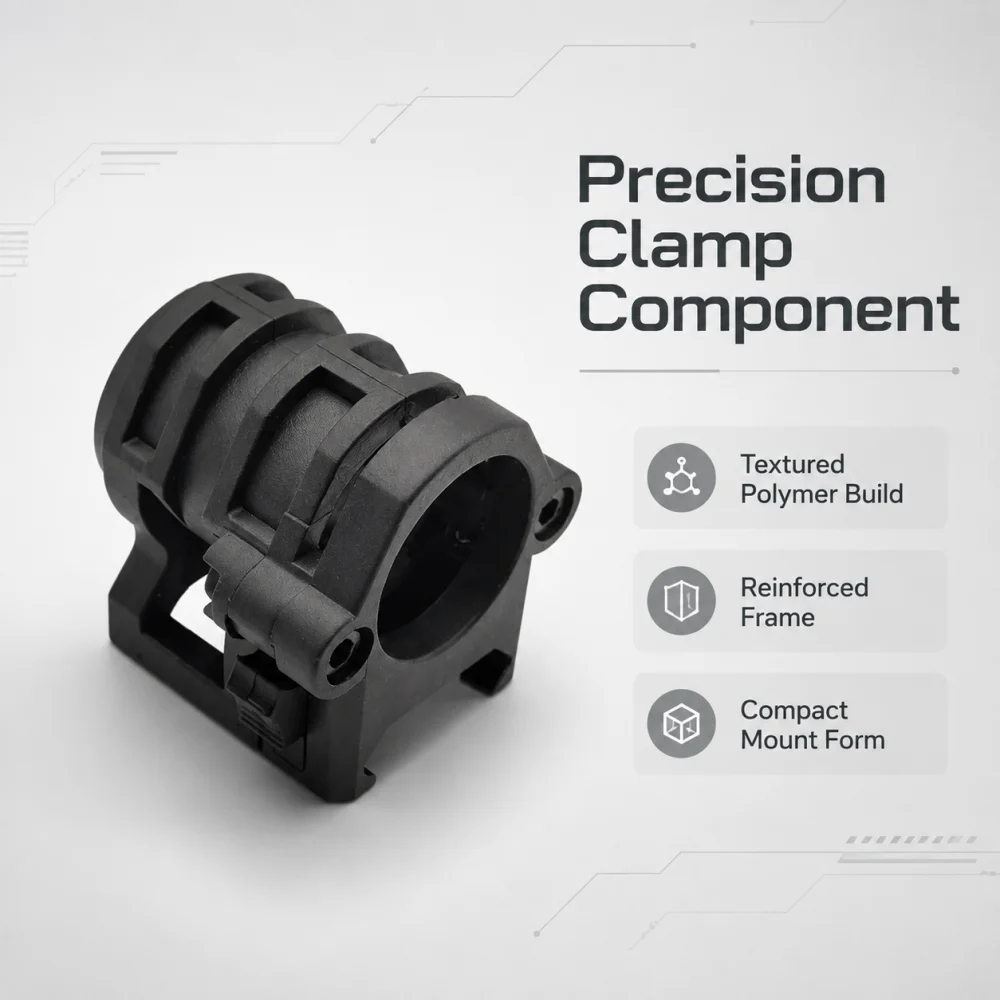 Tactical Helmet Flashlight Clamp Mount 360 Degree Quick Release 20MM Side Rail Adapter Helmet Light Torch Holder Clip