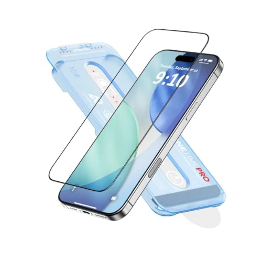 

Защитное стекло NanoArmour ONETIME PRO для iPhone 17 Pro, антибликовое, с технологией PolarSpectra, устраняющей эффект радуги, ультрапрозрачное