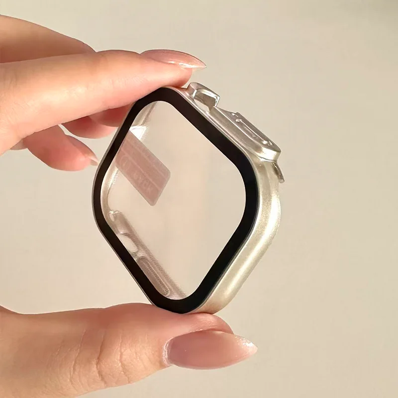 New PC Bumper+Screen Protector Tempered Glass+Cover For Apple Watch Ultra 3 49mm case for iwatch Series Ultra 2 3 Accessories