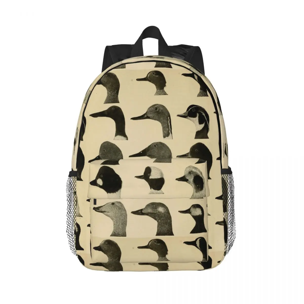 Mochilas Vintage con cabezas de pato para niños y niñas, mochilas escolares informales para estudiantes, mochila para portátil, bolso de hombro de gran capacidad